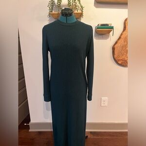 Old Navy Emerald Mock Neck Long Sleeve Dress